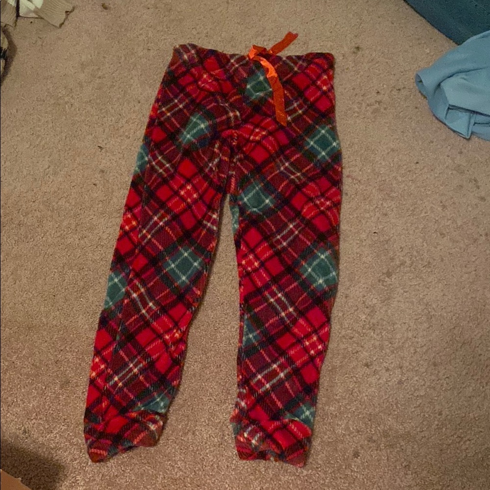 Cozy Red Plaid Kids Pajamas